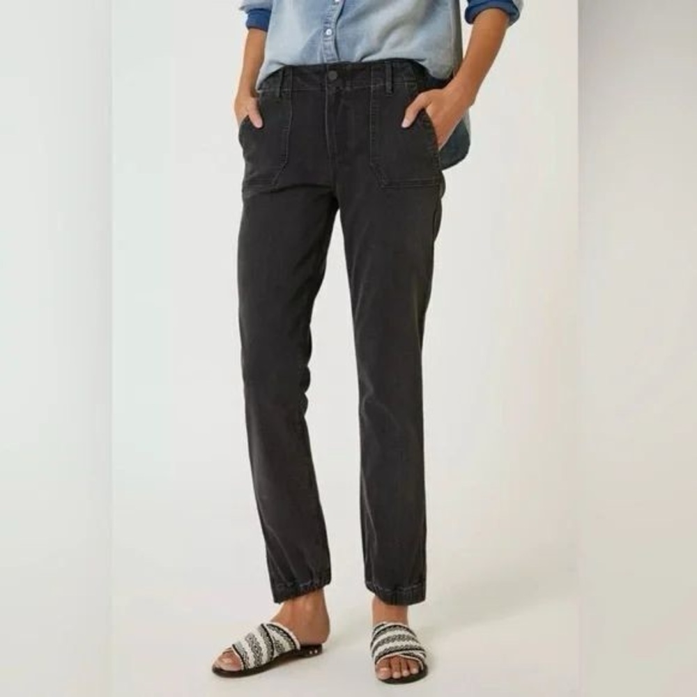 PAIGE Mayslie Mid-Rise Jogger women’s size 26 jeans, faded mist color